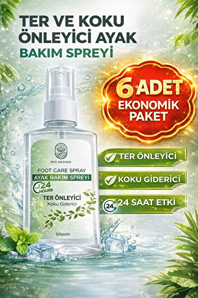 RAS DASHEN Ayak Koku Önleyici Bakım Sprey 50ml 6 Adet