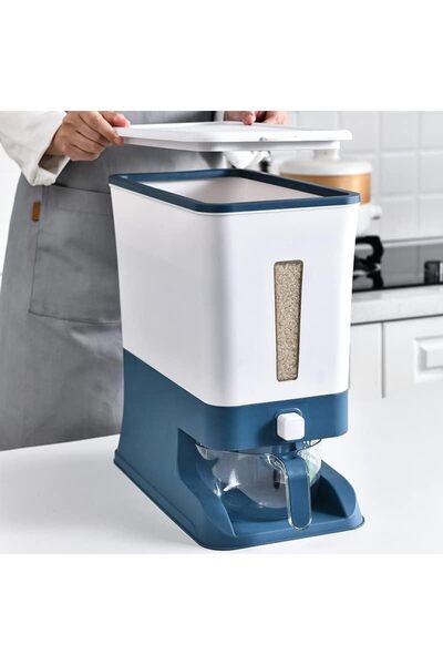 Generic Large Capacity Dry Cereal Food Storage Container with Measuring Cup