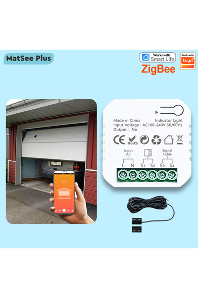 Choice1 AU Plug Type Smart Life ZigBee Garage Door Opener Controller App Remo...
