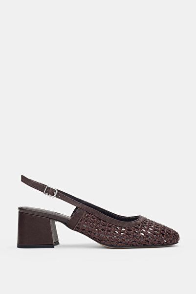 selin shoes Serelia Detaliu tricotat Cataramă reglabilă la gleznă toc bloc Fe...