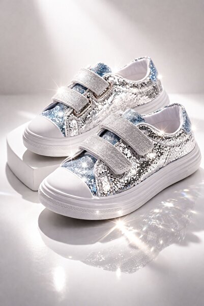 MUGGO ORİELLA Дівчачі щоденні кеди на липучках зі стразами