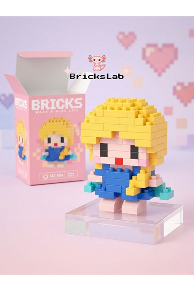 Bricks Mini Disney Sindirella Prenses Külkedisi (Cinderella) 3D Puzzle Figürü
