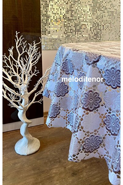 SALMAN غطاء طاولة من البولي فينيل كلوريد الشفاف الفاخر القابل للمسح بنمط زهرة...