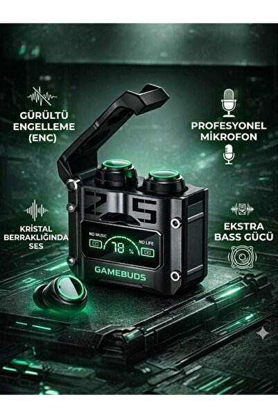 Bluetooth Gaming Headset Mecha Led Wireless Game Headset Digital with High Bass ENC Gaming Mode