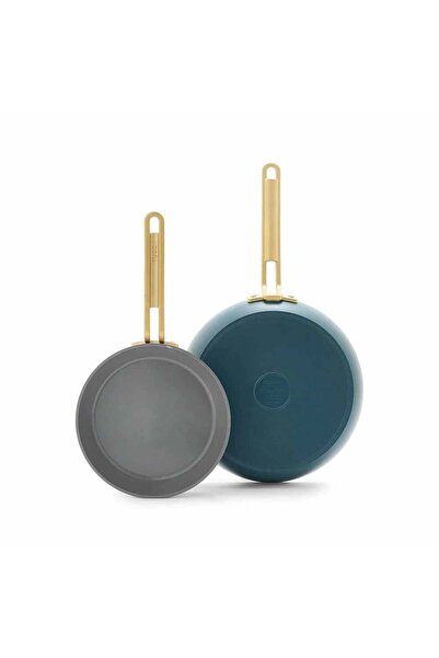 Greenpan Stanley Tucci™ Kızartma Tavası 2'li 20 cm + 26 cm Venedik Mavisi