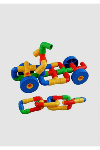 KingKids King Kids Tekerlekli Boru Yapı Oyuncak 72 Parça Çantalı