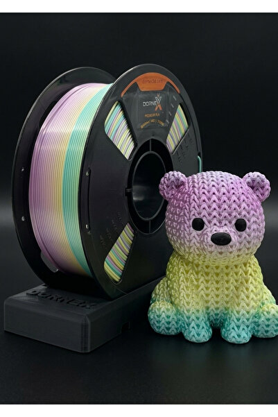 Dornex Filament Dornex Gökkuşağı Silk PLA Filament (1KG)