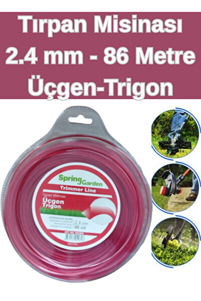 KL HOME Tırpan Misinası 86metre Uzunluk 2.4 Mm Üçgen-trigon