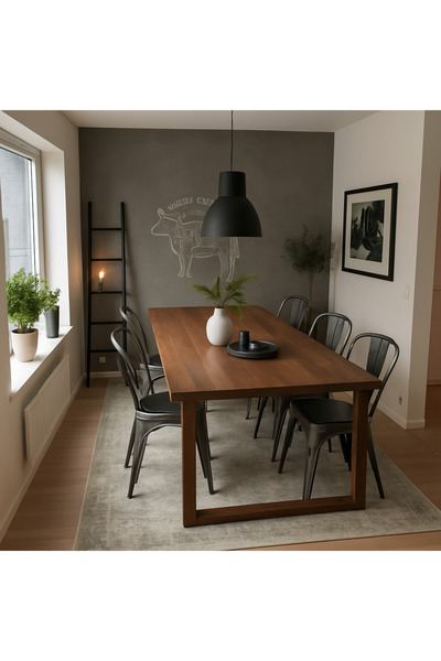 Timber'sTeam -Salda- Ahşap Kütük Yemek Masası / Toplantı Masası / Çalışma Mas...