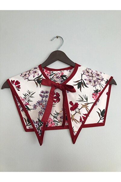 alinastore New Generation Shoulder Shawl with Flower Pattern, Collar