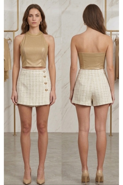 Rheme And Fons Halter Yakalı Crop