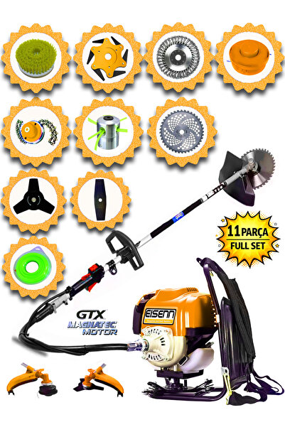 Eisenn Alman 7 In 1 W-power 20 Hp Fireprof Motor Bakır Sargılı Sırt Tipi Ot Ç...