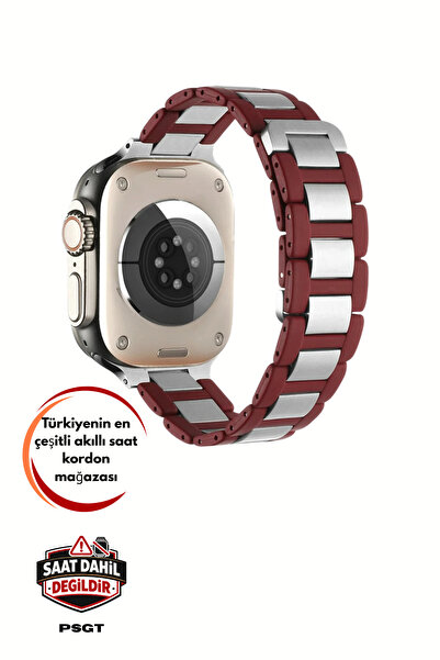 PSGT Magnetic akıllı Watch uyumlu 42-44-45-49mm/se/ultra/ultra2 Uyumlu Kordon