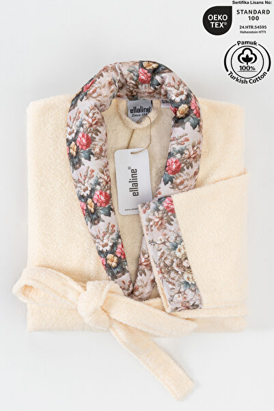 Ellaline FIORE Халат з квітковим візерунком, 100% бавовна, сертифікований, ха...
