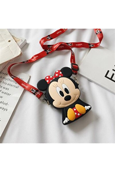 Piraye Gift Minnie Mouse Tasarım Silikon Omuz Askılı Çanta