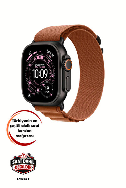 PSGT Terra Cota Apple watch Ultra Band 42-44-45-49mm S10-11 (46mm )Kordon Alp...