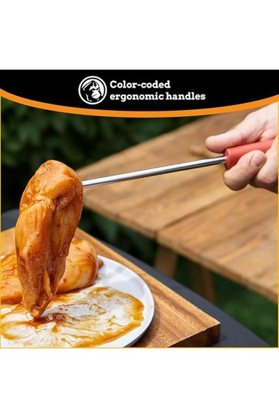 MOUNTAIN GRILLERS Set de 2 ustensile pentru grătar tip Pigtail