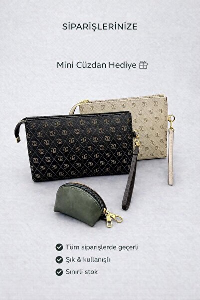 Nexora 2 li Monogram Desen Lotus Kadın Çanta