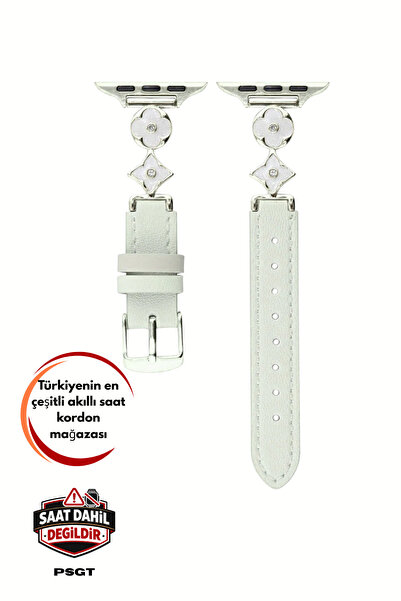 PSGT Apple Watch Seri 1-9 (42-44-45-49) ve S10-11-46mm Uyumlu Lüks Kordon Met...