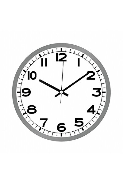 Efe Metal Görünümlü Duvar Saati 216