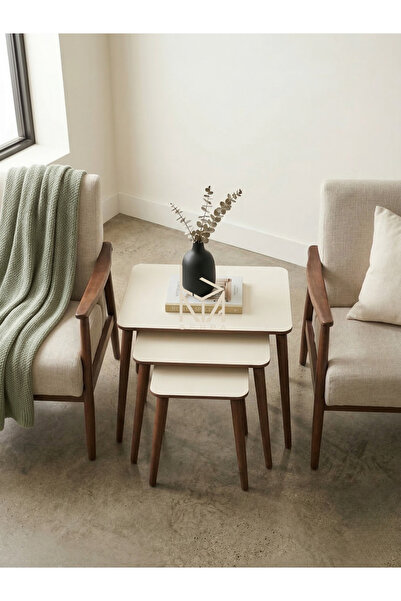 Luna Aytaşı 3'lü Zigon Sehpa