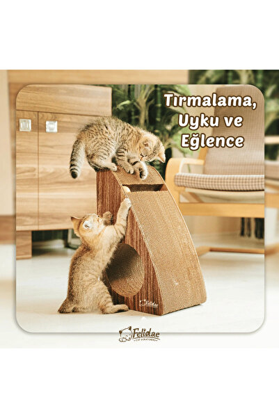 Felidae Corrugated Cardboard, Cat Scratching Sofa – Vertical Scratcher / (27X...