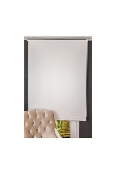 OBA Malena Stor Perde 160x200 Sedefli Beyaz