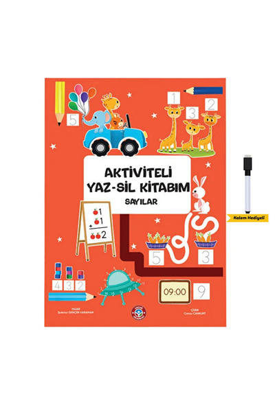 Çocuk Akademi Aktiviteli Yaz-Sil Kitabım Sayılar