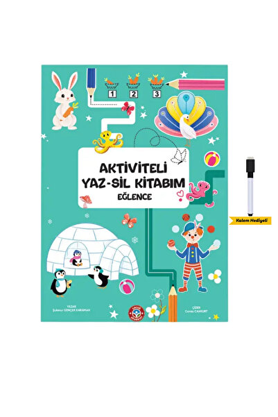 Çocuk Akademi Aktiviteli Yaz-Sil Kitabım Eğlence