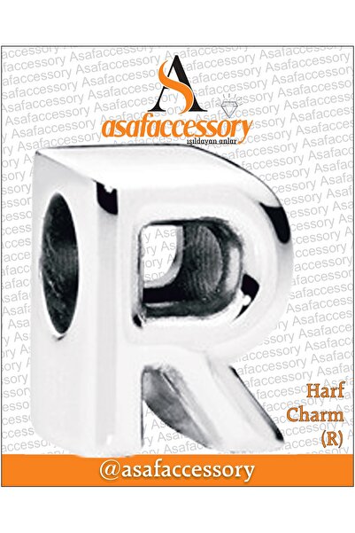 asaf Harf charm | gümüş kaplamadır