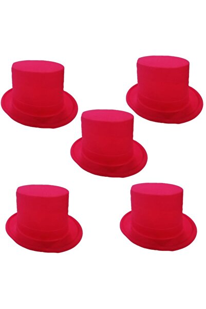 partidolu Пластикове покриття з флоком Червоний колір Капелюх-мелон Для дорос...