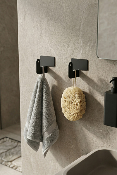 wiesmann 2 Adet Yapışkanlı Bükük Duvar Askısı Delmeden Duvara Yapıştırılabili...