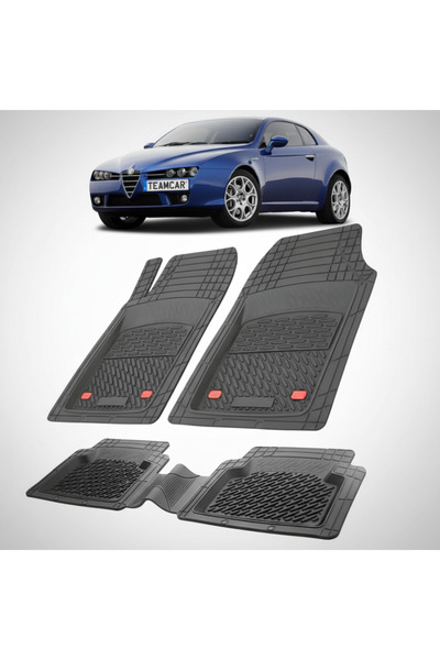 TEAMCAR Covorașe auto tip tavă compatibile cu Alfa Romeo Brera (2005–2010), n...
