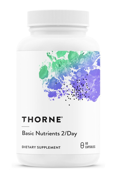 Thorne Basic Nutrients 2/Day - Comprehensive Daily Multivitamin with Optimal ...