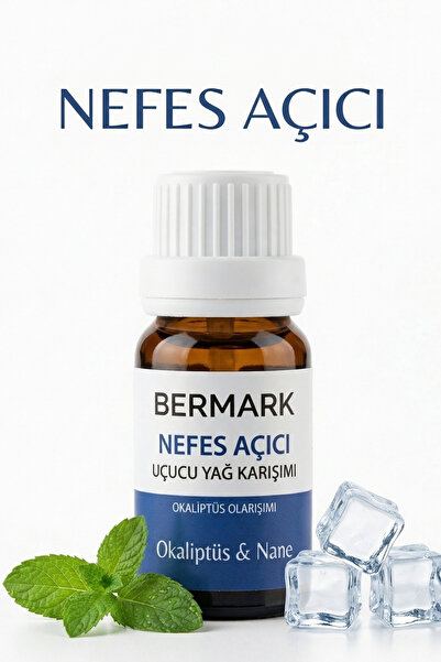 bermark Nefes Açıcı Esansiyel Uçucu Koku Yağı, Buhurdanlık Yağı, Difüzör Esan...