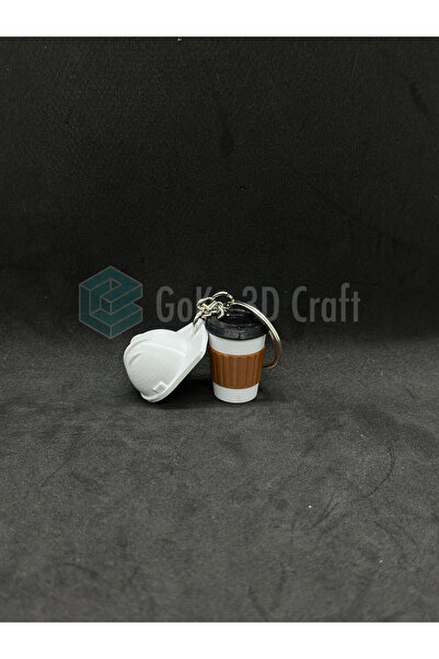 GoKa 3D Craft Mühendis & Mimar Özel Tasarım: 3D Beyaz Baret ve Kahve Bardağı ...