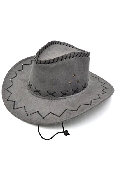 partidolu Pălărie de cowboy pentru adulți, din nubuc, cu șireturi, de culoare...