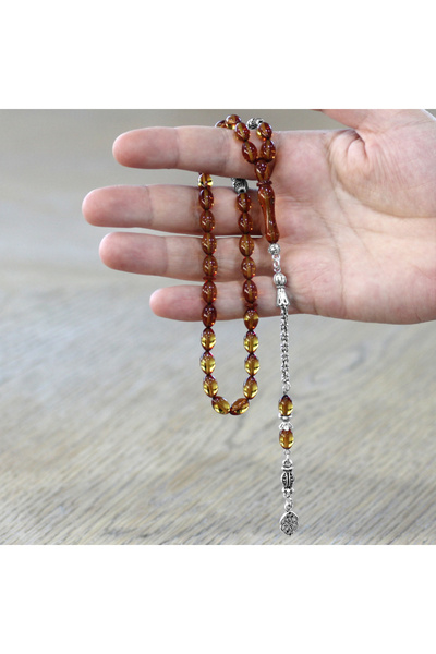 Tesbihane Κεχριμπάρι Θεσβίνιο Φωτιάς - Με Μεταλλική Φούντα - Με Ειδικό Κουτί ...