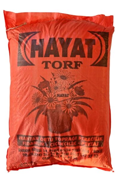 Hayat TORF 40LT Organik Bitki Çiçek Toprağı Kullanıma Hazır İç Ve Dış Mekan B...
