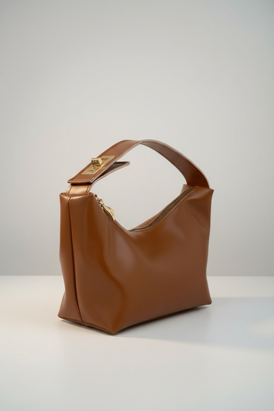 ROYAL LADYS Geantă de mână cu cataramă aurie cu fermoar