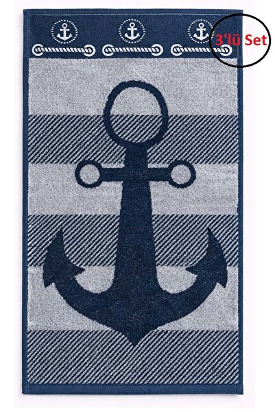 Özdilek 3LÜ SET Summer Heat Sailor Mutfak Havlusu (30x50)-Gri