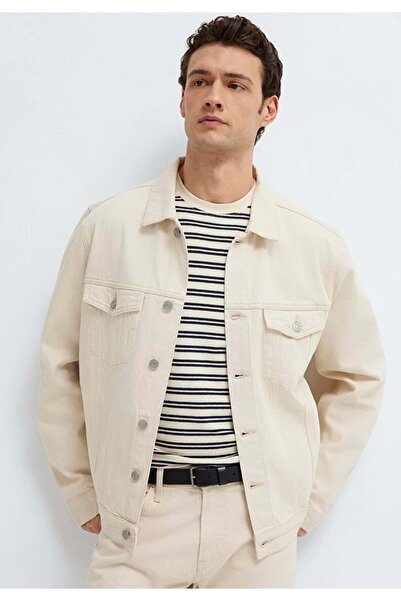 Mavi M0110273 Jeans Kot Ceket Erkek Ceket BEYAZ