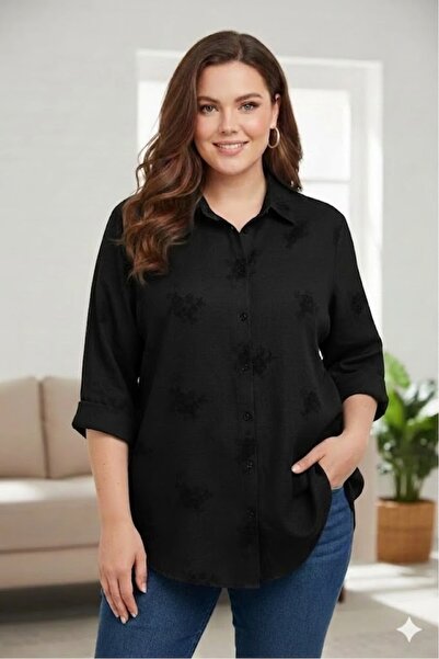 elma abone İŞLİ KETEN GÖMLEK