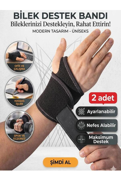 Ankaflex 2 Adet El Bilek Ateli Bandajı Spor Çalışma Bandı Statik Splinti Bile...