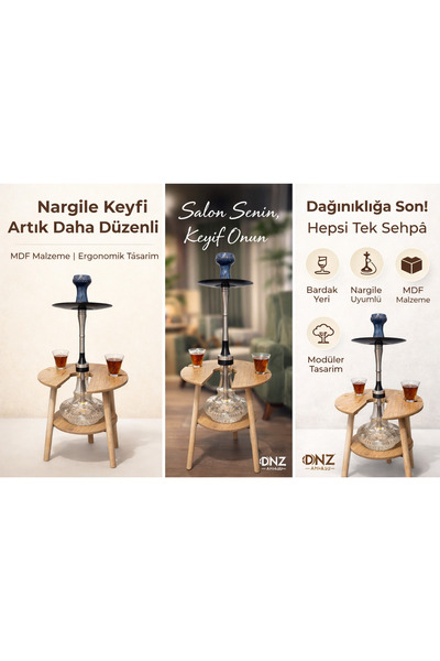 Dnz Eco Nargile Sehpası,Nargile tutacağı,Nargile Standı