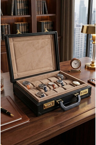 Onywatch Bond Saat Kutusu Deri Saat Koleksiyon Kutusu Çoklu Saat Kutusu 15'li...