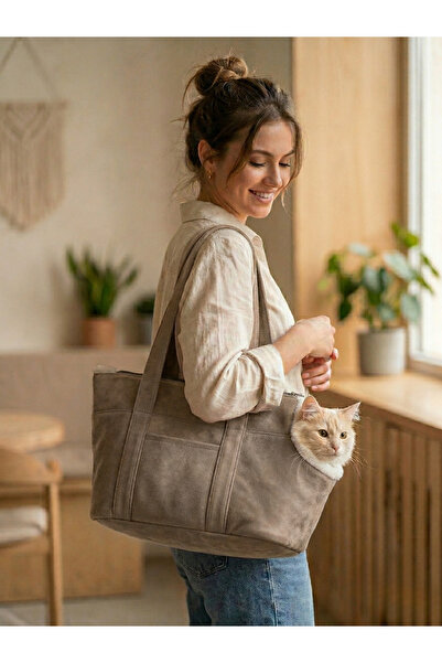 Patiderm Milano Kedi Köpek El Omuz Taşıma Çantası, Evcil Hayvan El Omuz Seyah...