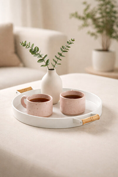 magical dreams Round Serving Tray with Wooden Handle