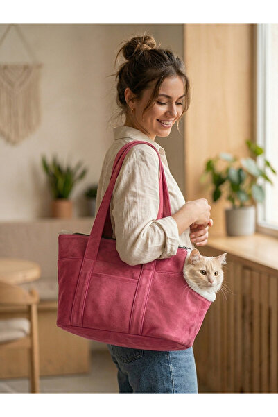 Patiderm Milano Kedi Köpek El Omuz Taşıma Çantası, Evcil Hayvan El Omuz Seyah...