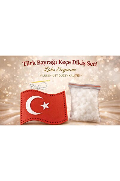Swift Shop 23 Nisan & 19 Mayıs Etkinlik Bayrak Keçe Dikiş Seti Elyaf Ve Plast...